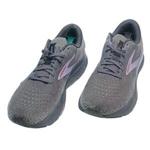 Brooks Ghost 16 Womens Running Shoes Grey Black Purple 1204071B093 Size 11